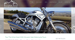 Desktop Screenshot of mclarenvaleharleytours.com