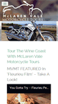 Mobile Screenshot of mclarenvaleharleytours.com