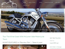 Tablet Screenshot of mclarenvaleharleytours.com